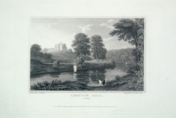 Lambton Hall in Durham, the Seat of John George Lambton, Esq
