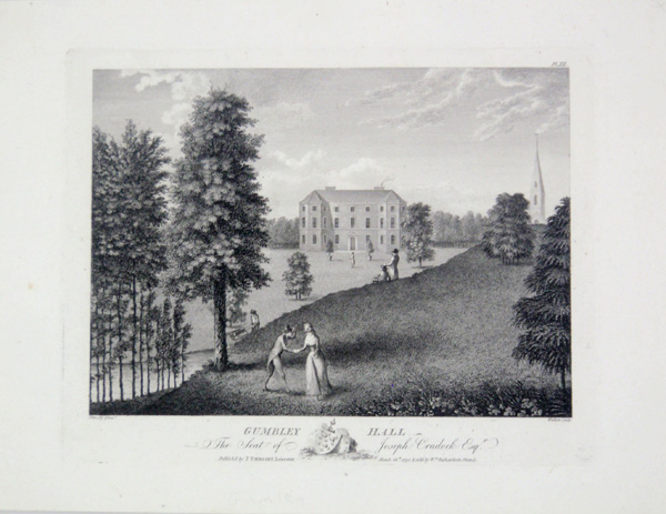 Gumbley Hall, The Seat of Joseph Cradock Esq