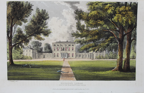 Riching's Lodge, the Seat of the Right Hon John Sullivan
