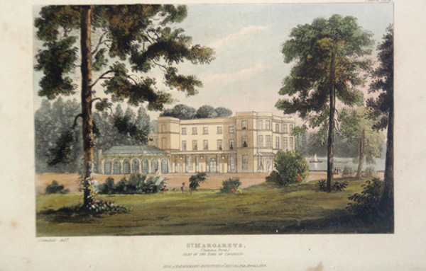 St Margarets, the Entrance front, the Seat of the Earl of Cassillis