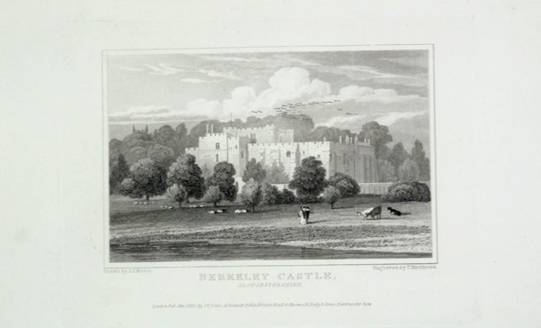 Berkeley Castle in Gloucestershire, the Seat of Col The Hon W Fitzhardinge Berkeley