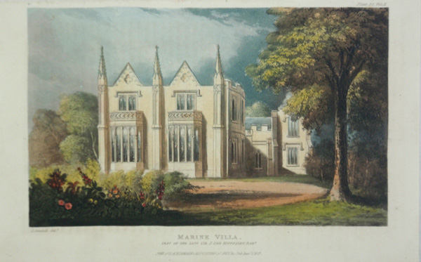Marine Villa, the Seat of the Countess of the Late Sir J Cox Hippesley