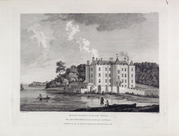 View of Shanes Castle in Lough Neagh the Seat of the Honourable Mr O'Neil's