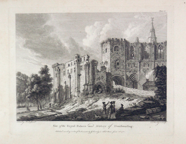 View of the Royal Palace and Abbey of Dunfermling