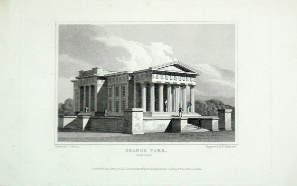 Grange Park in Hampshire, the Seat of Alexander Baring, Esq, MP