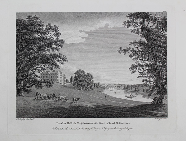 Brocket Hall in Hertfordshire, the Seat of Lord Melbourne