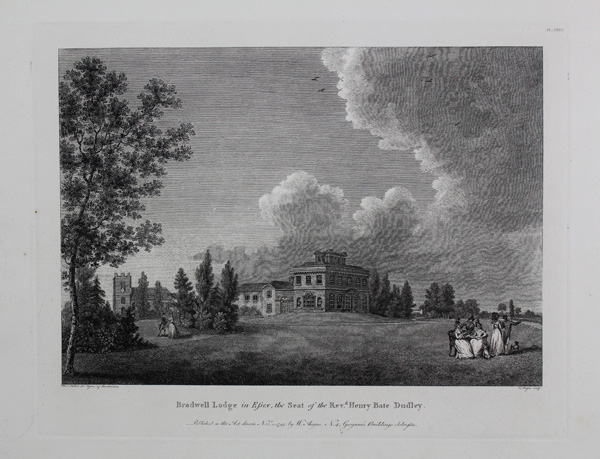 Bradwell Lodge, the Seat of the Rev Henry Bate Dudley