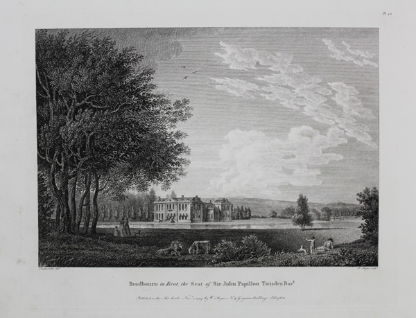 Bradbourne House, the Seat of Sir John Papillon Twisden, Bart