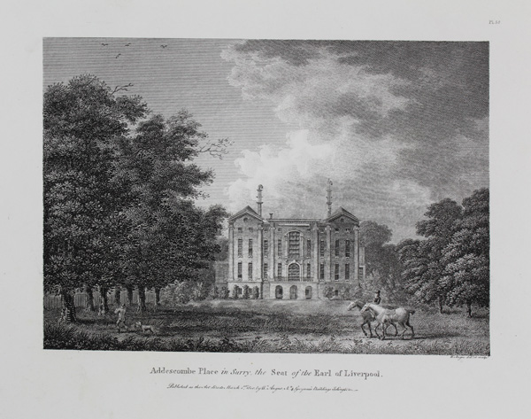 Addescombe Place , the Seat of the Earl of Liverpool