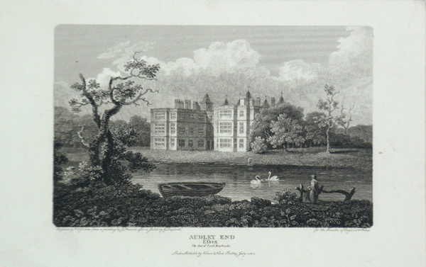 Audley End, from The Beauties of England & Wales Published in 1801-1815