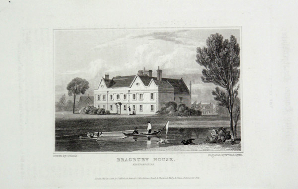 Bragbury House in Hertfordshire, the Seat of William Mansfield, Esq