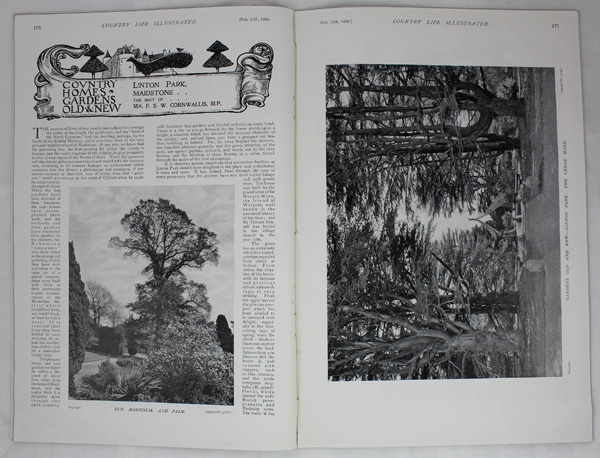 Linton Park, the Seat of Mr F S W Cornwallis MP