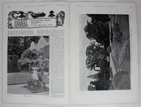 Huntercombe Manor, The Seat of the Hon Mrs Boyle EVB