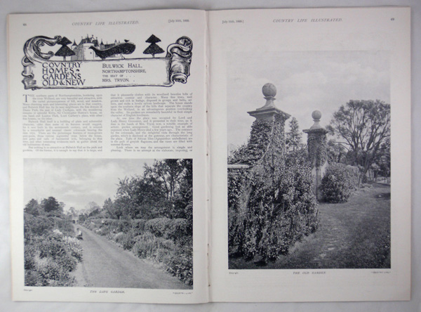 Bulwick Hall, The Seat of Mrs Tryon
