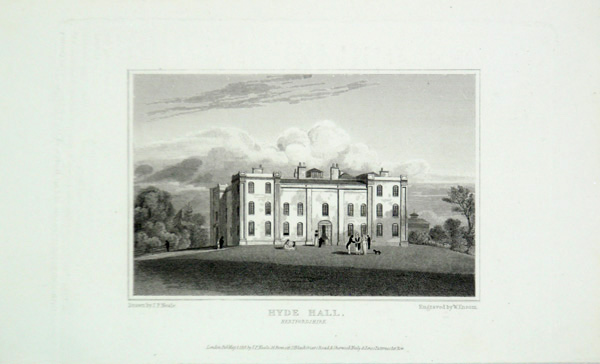 Hyde Hall in Hertfordshire, the Seat of Earl of Roden, KP