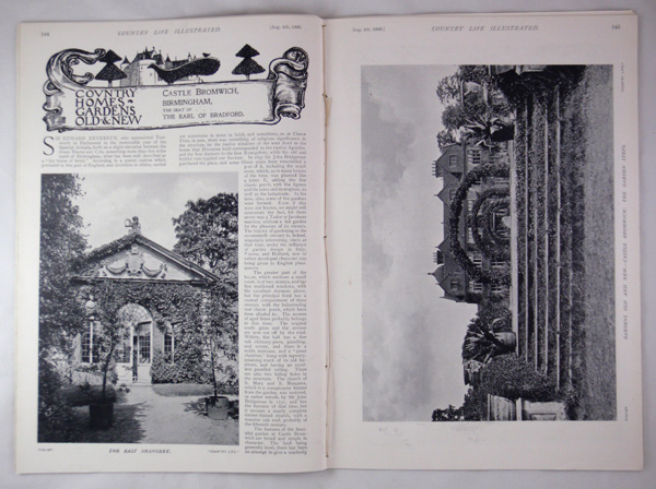 Castle Bromwich Hall, The Seat of the Earl of Bradford