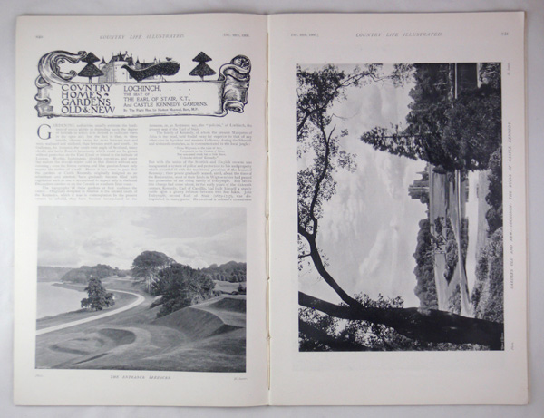 Lochinch Castle, the Seat of the Earl of Stair and Castle Kennedy Gardens