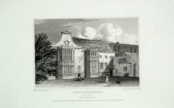 Hinchingbrook House in Huntingdonshire, (North View) the Seat of Earl of Sandwich