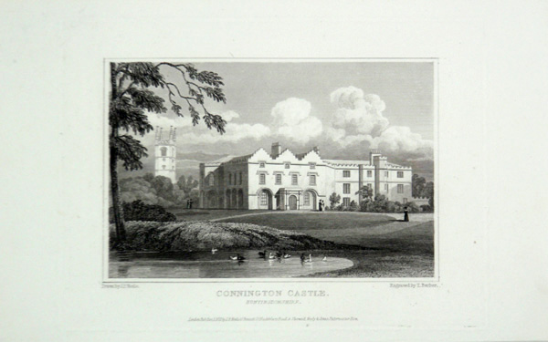 Connington Castle in Huntingdonshire, the Seat of John Heathcote, Esq