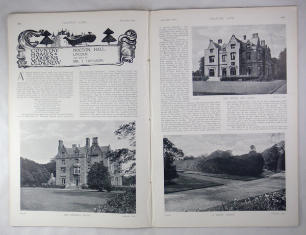 Nocton Hall, the Seat of Mr J Hodgson