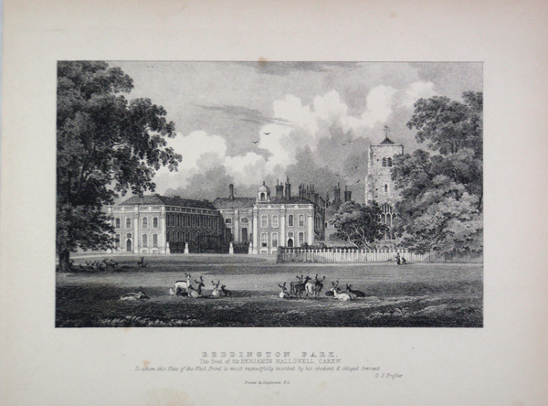 Beddington Park (Carew Academy), Seat of Sir Benjamin Hallowell Carew