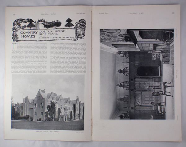 Dorton House, The Seat of Sir Henry Aubrey Fletcher, Bt