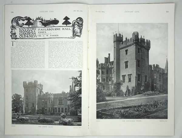 Faulkbourne Hall, The Residence of Mr C. W. Parker