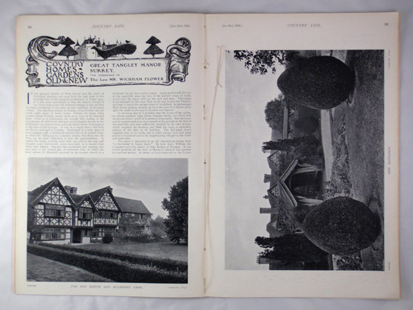 Great Tangley Manor, The Residence of the Late Mr Wickham Flower