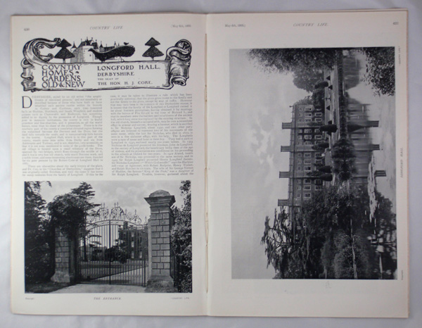 Longford Hall, the Seat of the Hon. H. J. Coke