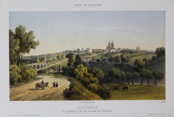 Coutances, Vue generale prise de la route de Tourville