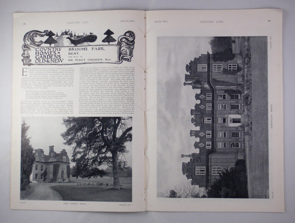 Broome Park, the Seat of Sir Percy Oxenden, Bart