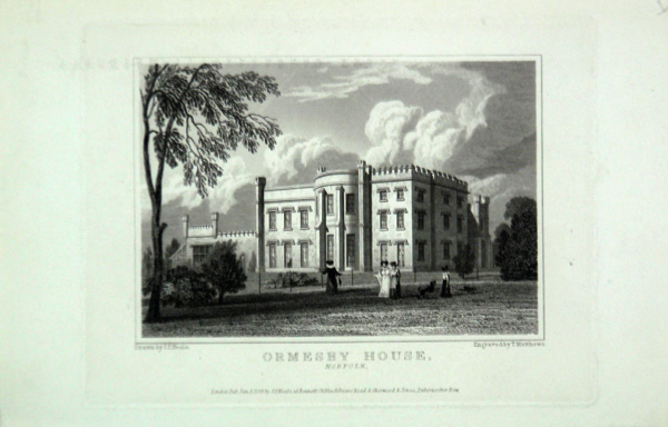 Ormesby House in Norfolk, the Seat of Sir Edmund Knowles Lacon