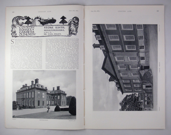 Stoke Edith, The Seat of Mr Paul Foley