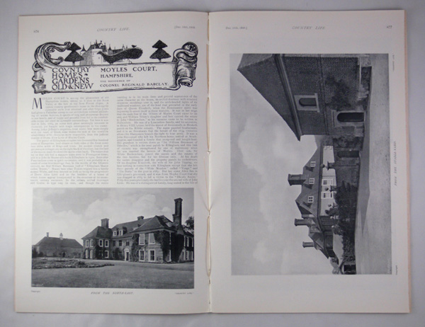 Moyles Court, the Residence of Colonel Reginald Barclay