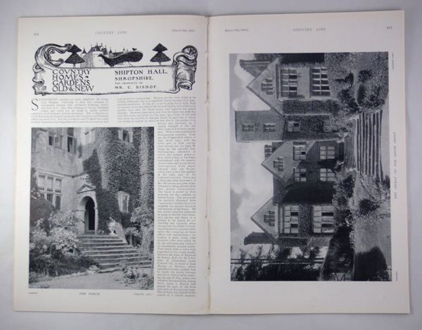 Shipton Hall, The Property of Mr C Bishop