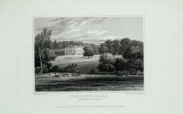 Carlton Hall in Northamptonshire, the Seat of Sir John Henry Palmer, Bart