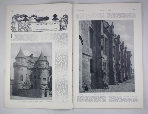 Falkland Place, The Property of Lord Ninian Crichton Stuart MP