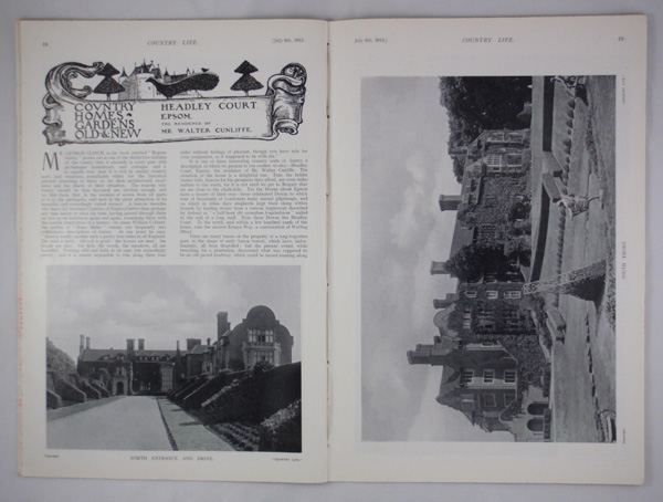 Headley Court, Epsom, the Residence of Walter Cunliffe