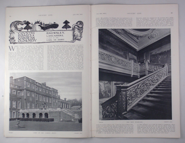 Knowsley Hall, The Seat of the Earl of Derby