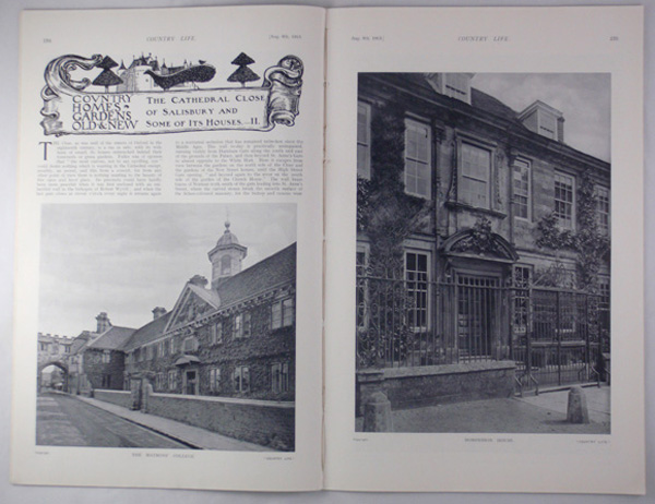 The Cathedral Close at Salisbury and Some of Its Houses (Part 2)
