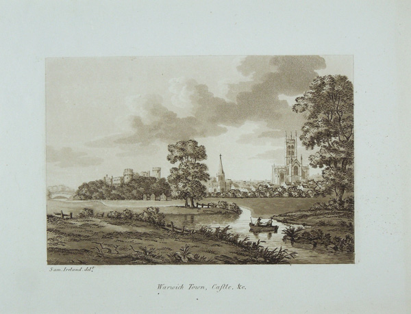 View of the Town of Warwick and Warwick Castle