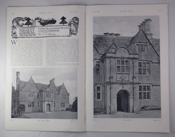 Upper Slaughter Manor, The Residence of Mr AS Willes