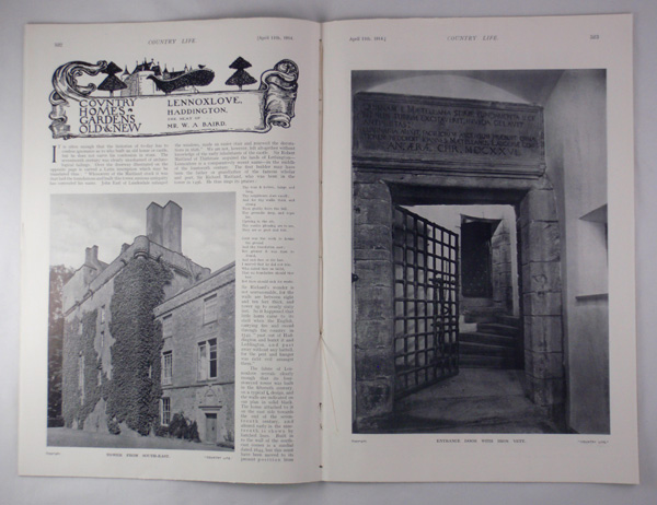 Lennoxlove House, Haddington, The Seat of Mr W. A. Baird