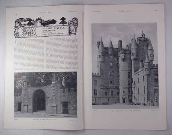 Glamis Castle, The Seat of the Earl of Strathmore