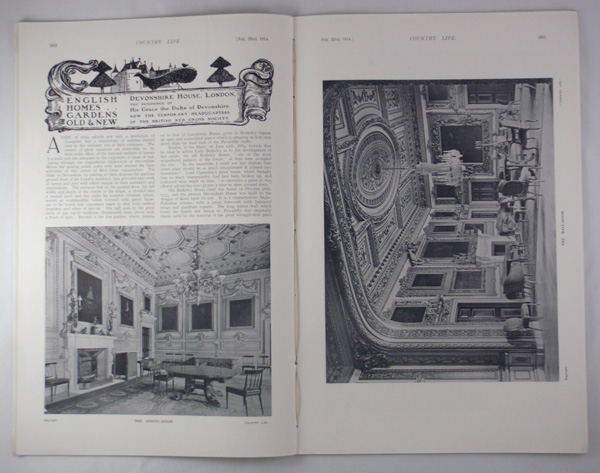 Devonshire House, The Seat of His Grace the Duke of Devonshire