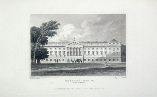 Worksop Manor in Nottinghamshire, the Seat of Duke of Norfolk