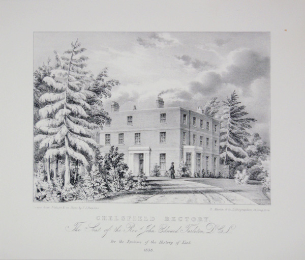 Chelsfield Rectory, The Seat of the Rev John Edward Tarleton