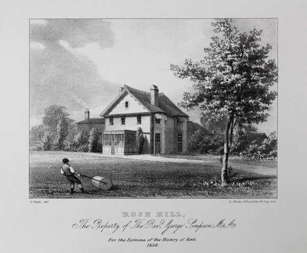 Rose Hill, The Property of the Rev George Simpson, M. A.