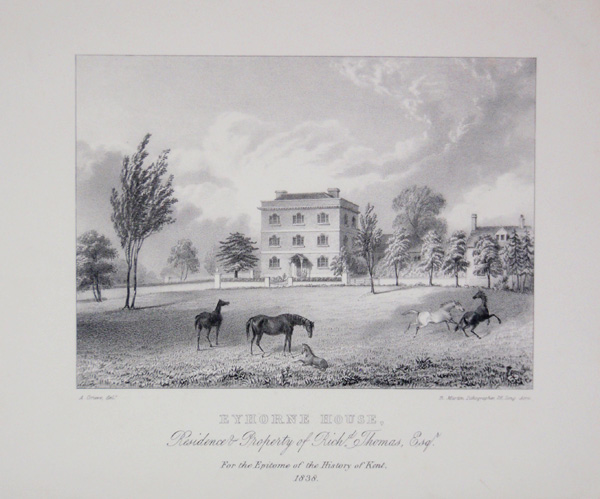 Eyhorne House, Residence & Property of R Thomas, Esq