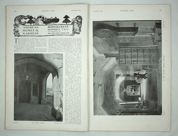 Bonniecrest Manor House, Newport, USA, The Home of Mr Stuart Duncan